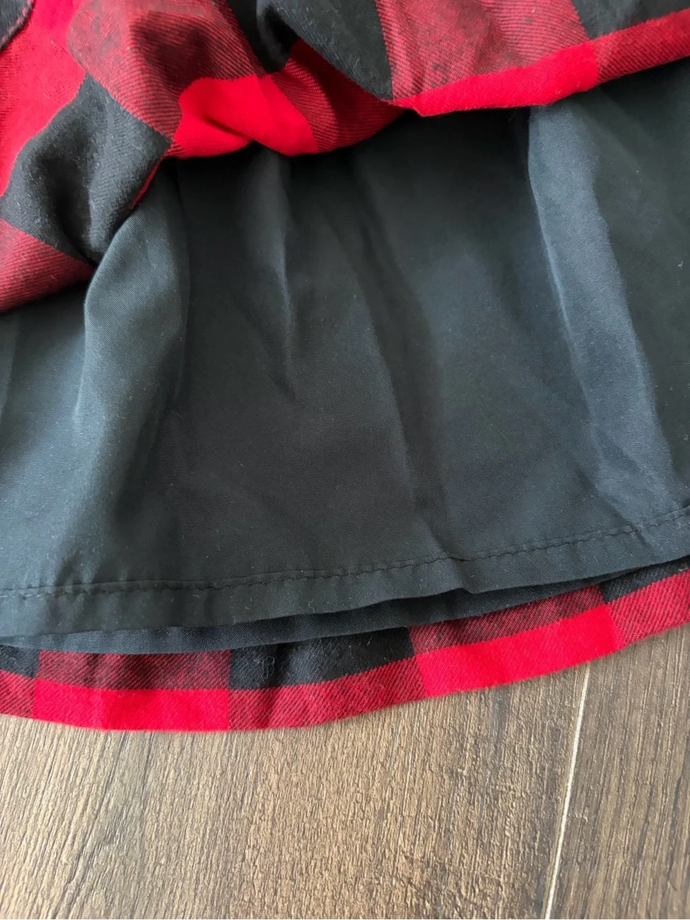 Carter's Red and Black Buffalo Plaid Skater Skirt